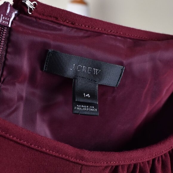J. Crew Burgundy Dress - Picture 8 of 8